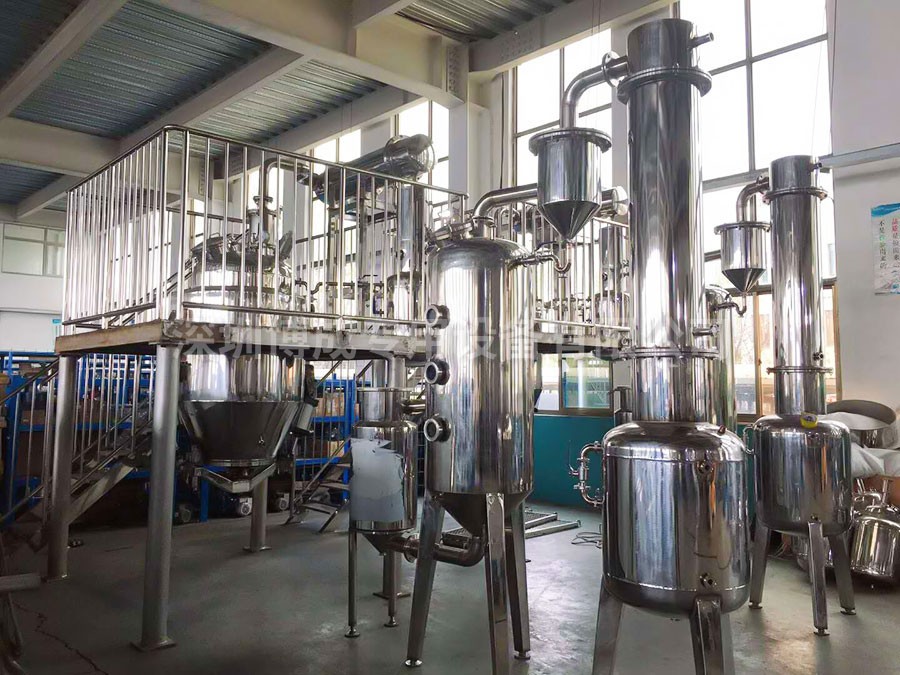 500升蒸汽加热提取加单效蒸发室